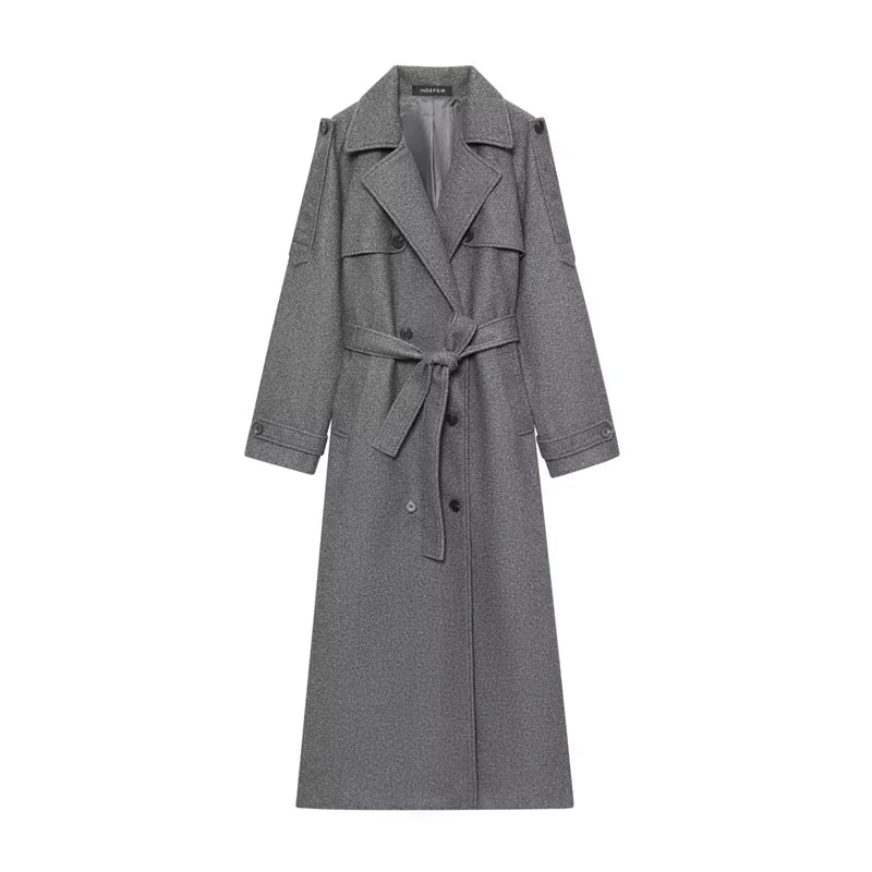 Women's Coat New Fall 2025 Gray Coat
