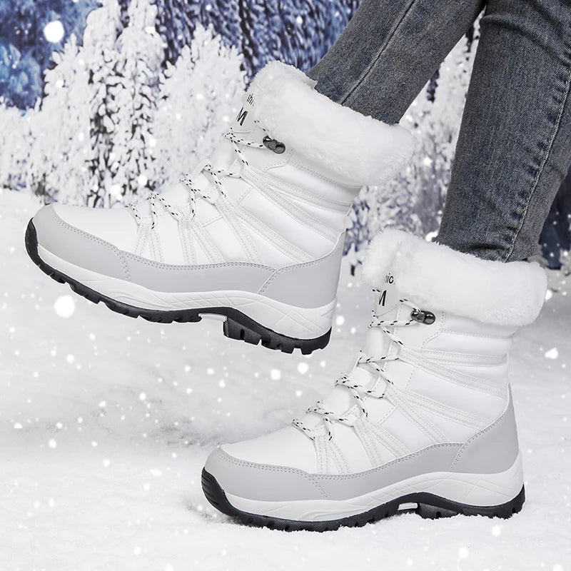 Winter Snow Boots Cotton Shoes Waterproof forWomen Outdoor.
