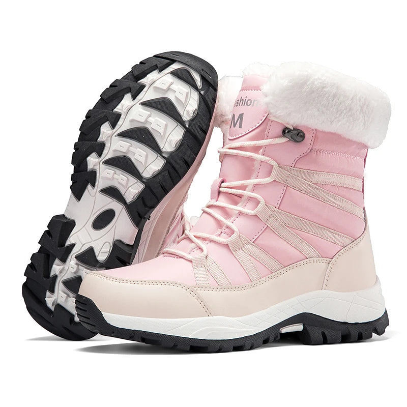 Winter Snow Boots Cotton Shoes Waterproof forWomen Outdoor.