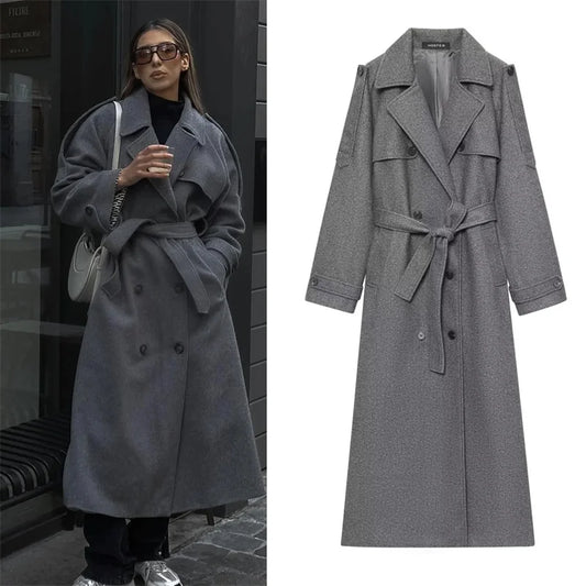 Women's Coat New Fall 2025 Gray Coat